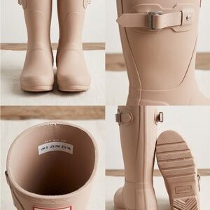 Hunter Tall Rubber Rain Boots in Nude